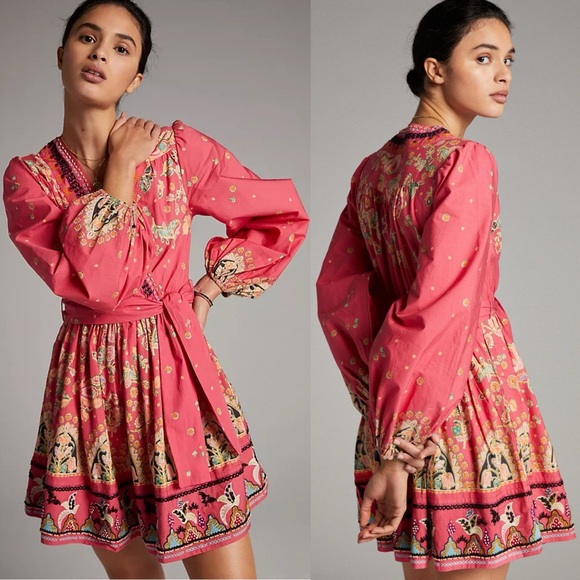 Anthropologie Dresses & Skirts - Anthropologie Raquel Embroidered Mini Dress